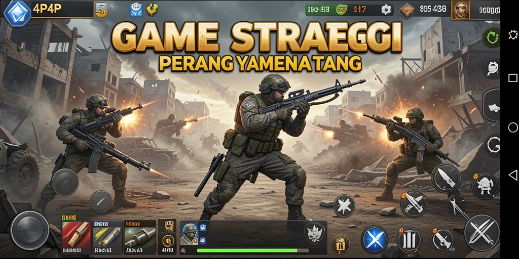 Tampilan menegangkan pertempuran strategis dalam 4P4P.