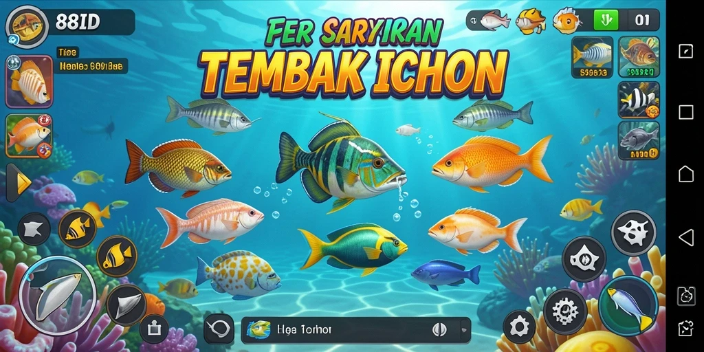 Tampilan gameplay Tembak Ikan yang seru dan menantang