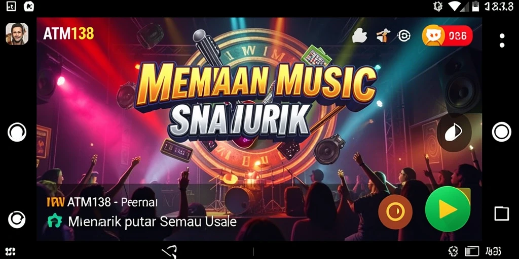 Tampilan menarik dari gameplay ATM138 yang seru dan mendidik.