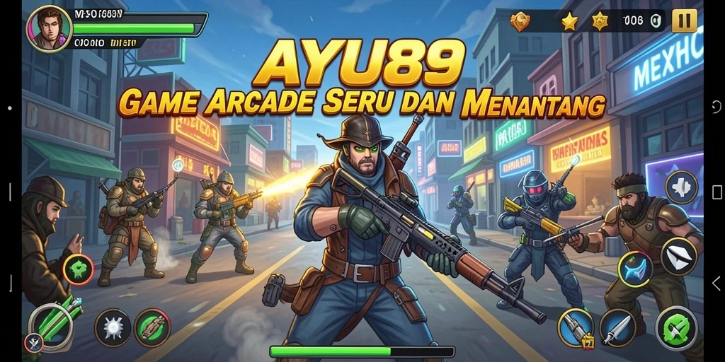 Tampilan gameplay AYU89 yang penuh warna dan menarik.