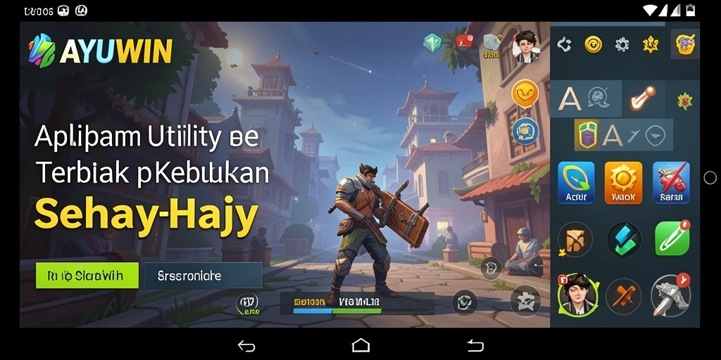 Tampilan pengguna AYUWIN dengan fitur pengingat yang memudahkan aktivitas.