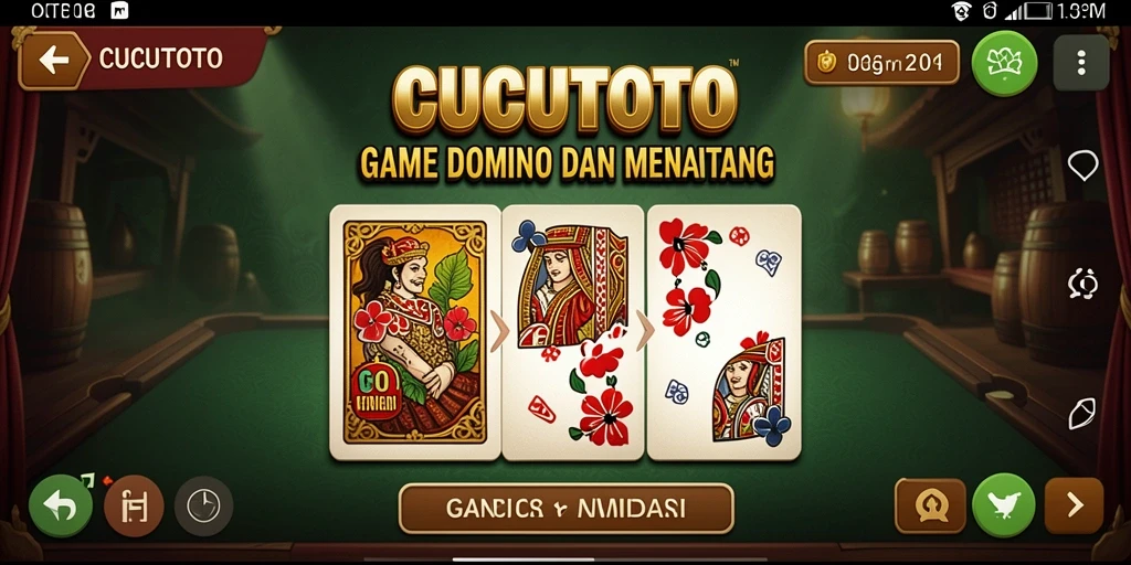 Tampilan gameplay CUCUTOTO yang menarik dan seru.