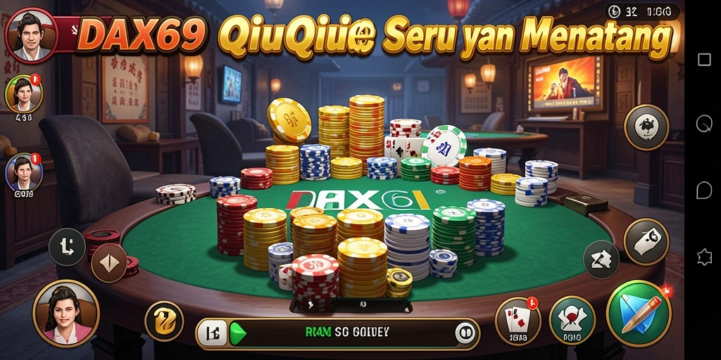 Tampilan menarik dari gameplay QiuQiu DAX69 yang penuh aksi.
