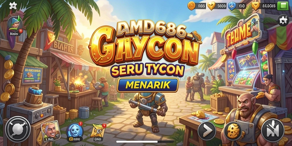 Tampilan gameplay Tycoon DMD686 yang menarik dan penuh strategi.