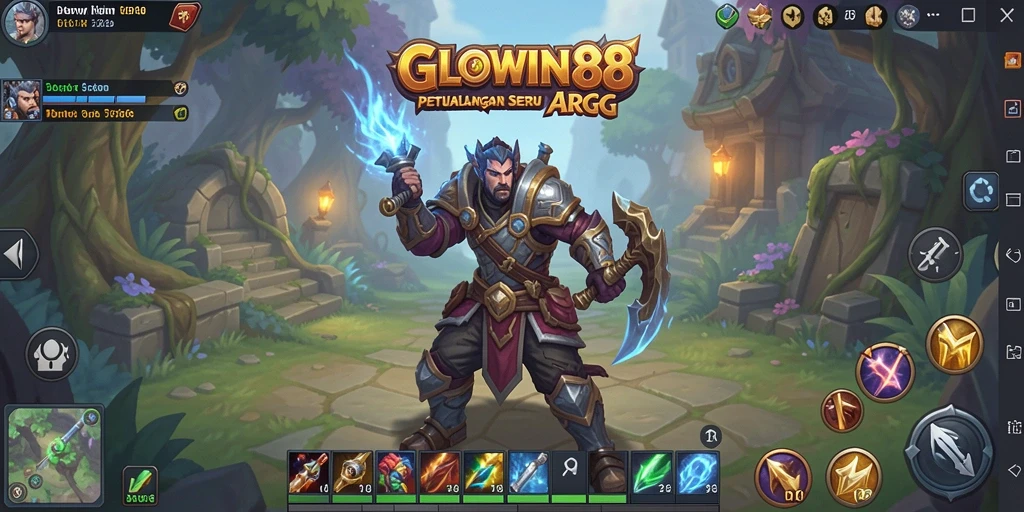 Screenshot gameplay GLOWIN88 dengan aksi seru dan visual menakjubkan.