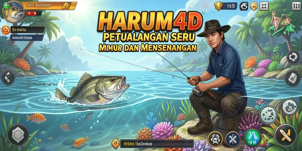 Tangkapan ikan besar di gameplay HARUM4D yang mengasyikkan.