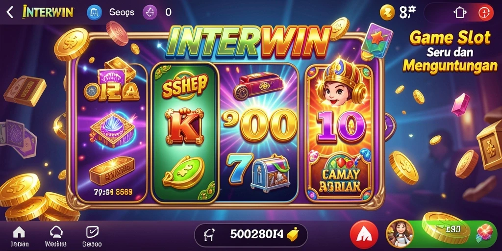 Screenshot INTERWIN menampilkan gameplay Slot yang seru.