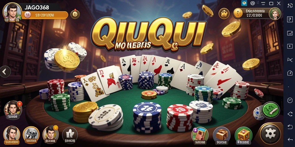 Tampilan gameplay QiuQiu yang menegangkan dan interaktif.