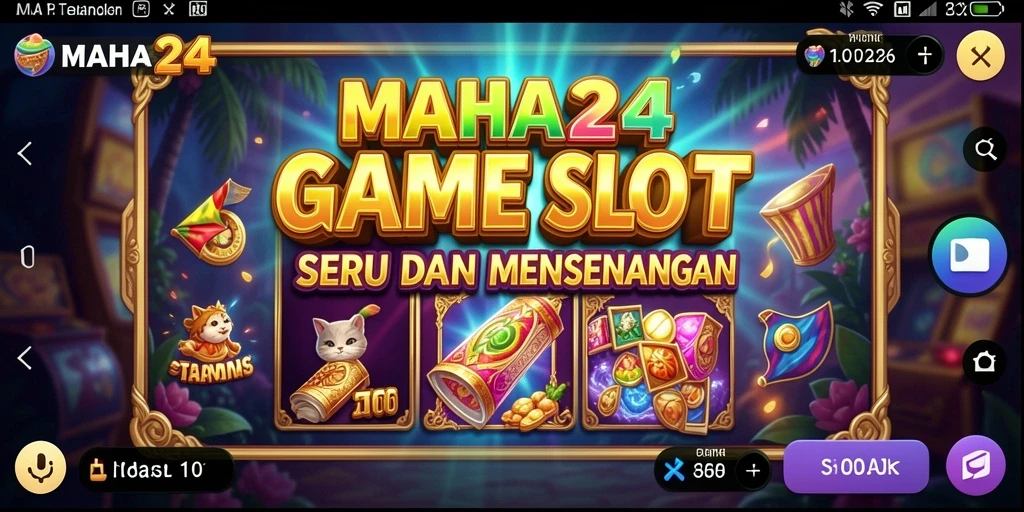 Tampilan gameplay menarik dari MAHA24 saat bermain Slot.