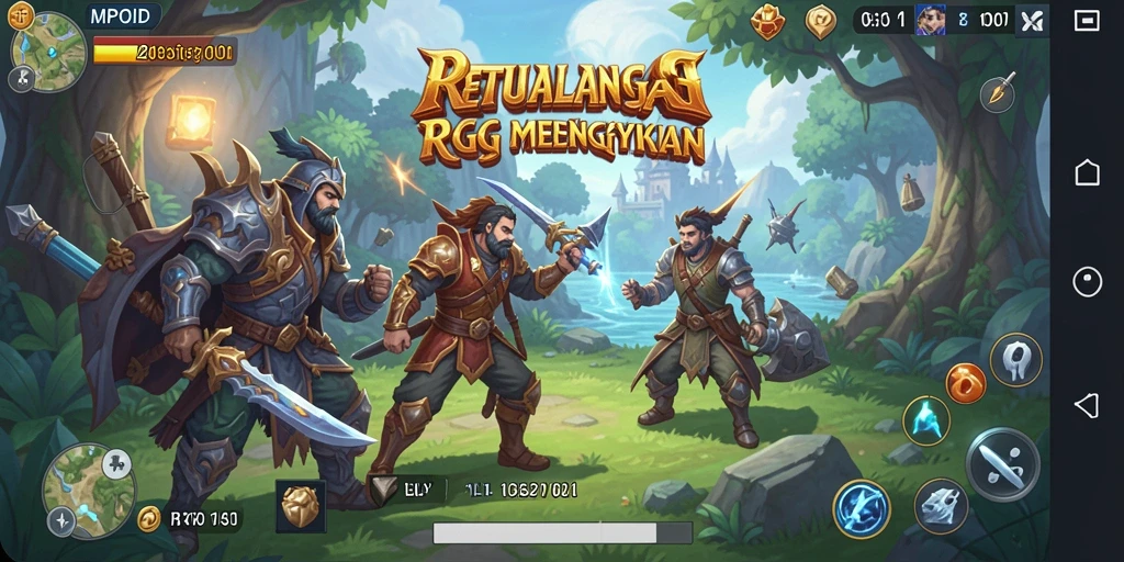 Screenshot MPOID menunjukkan aksi pertempuran yang menegangkan dalam RPG.