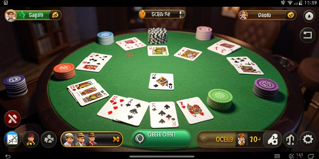 Tampilan gameplay seru OCE69 yang menampilkan pemain bersaing di Gaple.