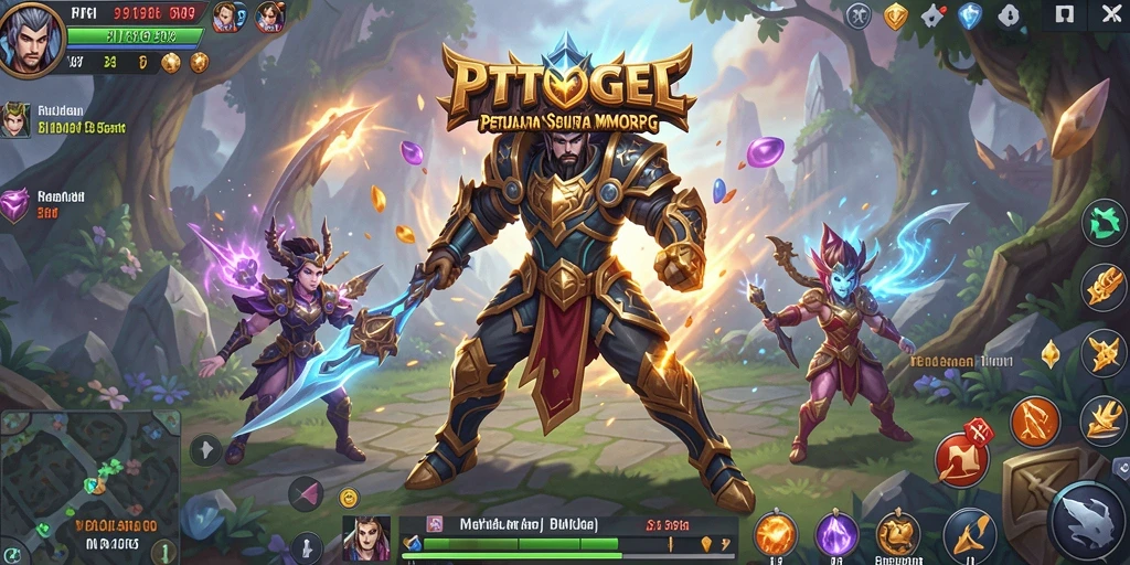 Gameplay seru PTTOGEL dalam dunia MMORPG yang interaktif.