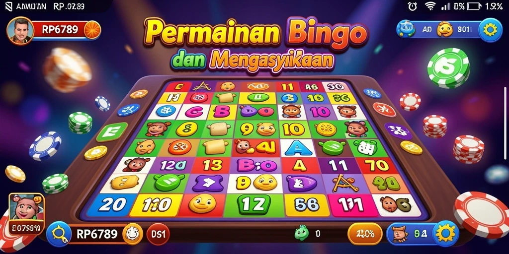 Tampilan gameplay seru dalam RP6789 dengan fitur Bingo interaktif.