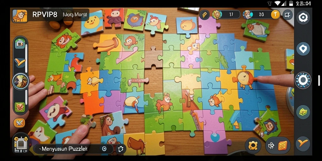 Screenshot RPVIP8 menunjukkan gameplay puzzle yang seru dan menantang.
