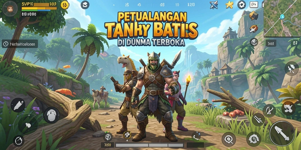 Tampilan menarik dari gameplay SVIP10 di dunia terbuka.